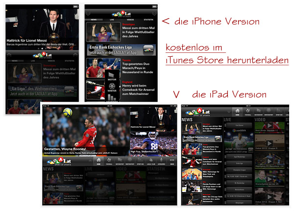 Laola1.tv App für iPhone und iPad