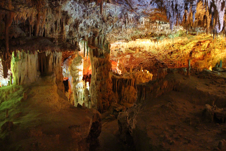 Tropfsteinhöhle auf Mallorca von innen