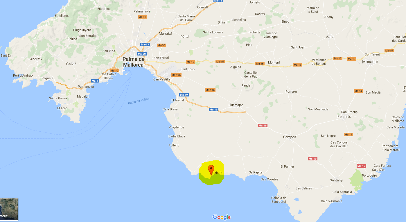 Cala Pi: Toller Strand in der Bucht im Süden von Mallorca Cala Pi: Toller Strand in der Bucht im Süden von Mallorca