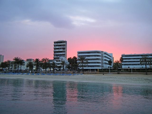 Strand bei Sonnenuntergang Magaluf