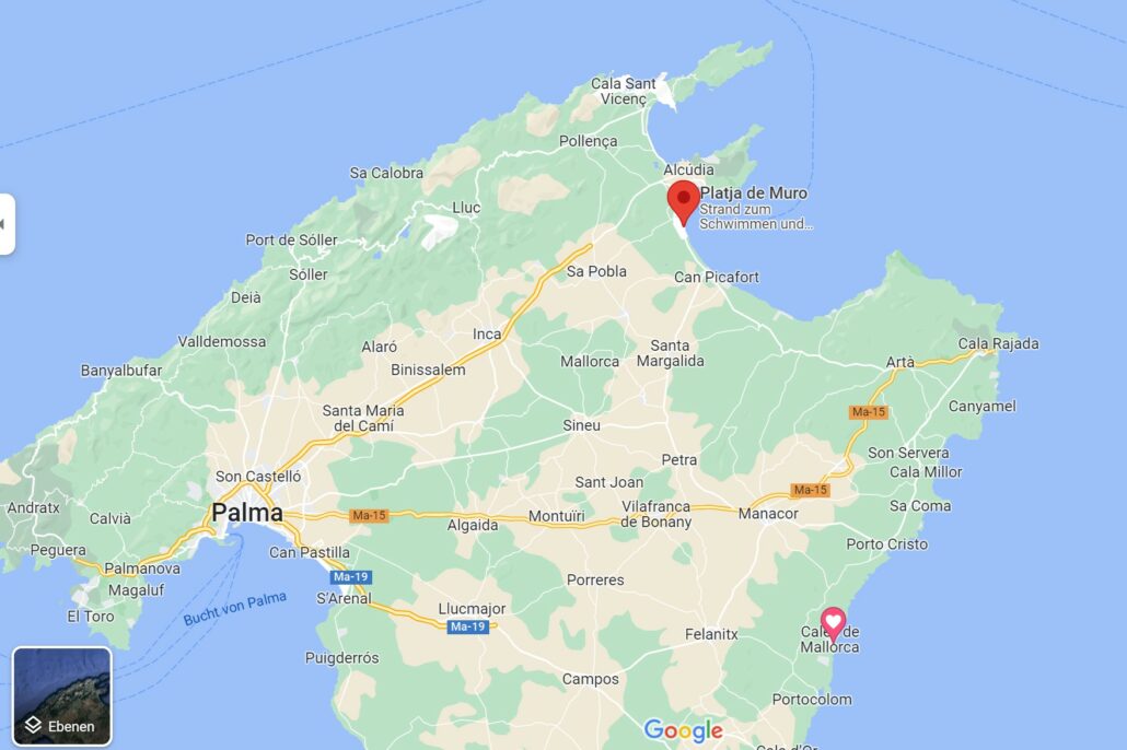 Wo liegt playa de muro?