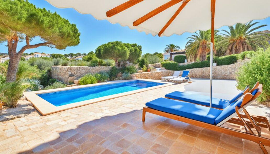Ferienhaus mit Pool und Meerblick in Cala Murada