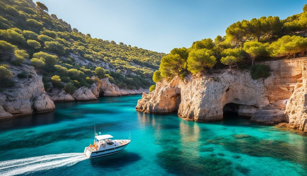 Privatboot in Cala Pi