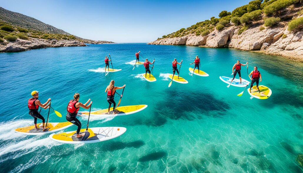Wassersport in Cala Agulla