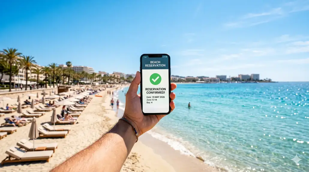 Strandliege reserviert App auf Mallorca
